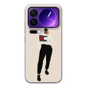 Силиконовый Чехол на Xiaomi 17 Pro Max с картинкой Стильных Девушек (Стильная)