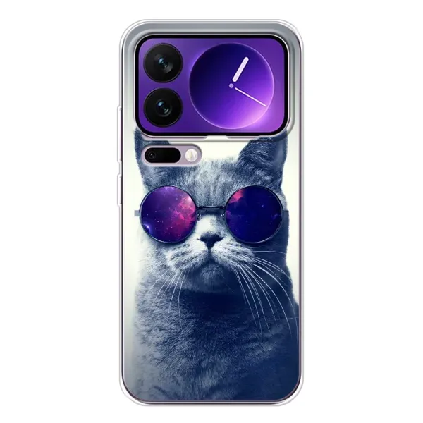 Чехол с рисунком «Стильный КОТ» для Xiaomi 17 Pro Max Чехол с рисунком «Стильный КОТ» для Xiaomi 17 Pro Max