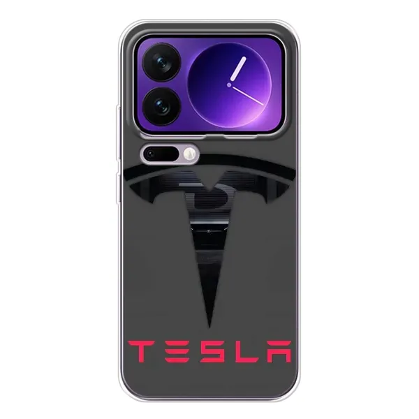 Чехол с рисунком «Logo TESLA» для Xiaomi 17 Pro Max Чехол с рисунком «Logo TESLA» для Xiaomi 17 Pro Max