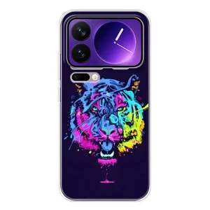 Силиконовый бампер с картинкой животных для Xiaomi 17 Pro Max (Тигр-Арт)