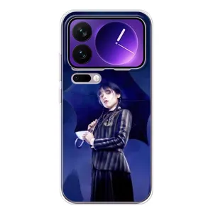 Чохол з картинкою Венсдей на Xiaomi 17 Pro Max (Венсдей з парасолькою)