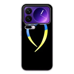 Силиконовый Чехол на Xiaomi 17 Pro Max (Я-Украина) (Украинское сердце)