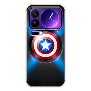 Чехол с Щитом Капитана Америки на Xiaomi 17 Pro Max (Яркий Щит Капитана)