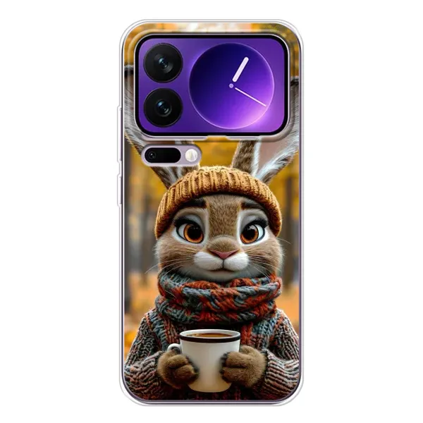 Чехол с рисунком «Зайчик с кофе» для Xiaomi 17 Pro Max Чехол с рисунком «Зайчик с кофе» для Xiaomi 17 Pro Max