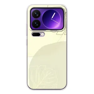 Чехол цветочный дизайн для Xiaomi 17 Pro Max (Зелёный фон)