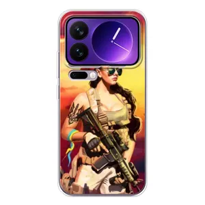 ЗСУ Чохли (TPU) для Xiaomi 17 Pro Max (Жінка солдат)