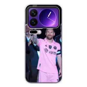 Чехлы Лео Месси в Майами на Xiaomi 17 Pro Max (Золотой мяч Месси)