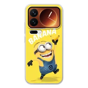 Мультяшный принт на Чехол для Ксиаоми семнадцать Про (Banana)