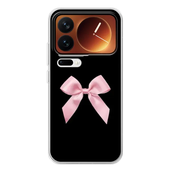 Чехол с рисунком «Бант на черном» для Xiaomi 17 Pro Чехол с рисунком «Бант на черном» для Xiaomi 17 Pro