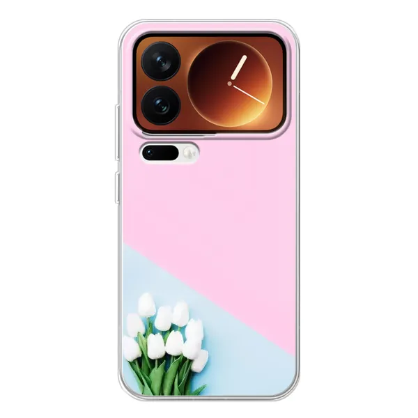 Чехол с рисунком «Белые тюльпаны» для Xiaomi 17 Pro Чехол с рисунком «Белые тюльпаны» для Xiaomi 17 Pro