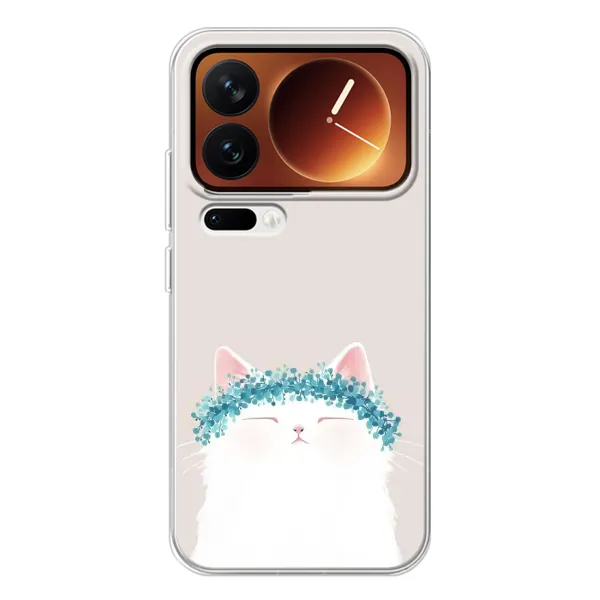 Чехол с рисунком «Белый котик» для Xiaomi 17 Pro Чехол с рисунком «Белый котик» для Xiaomi 17 Pro