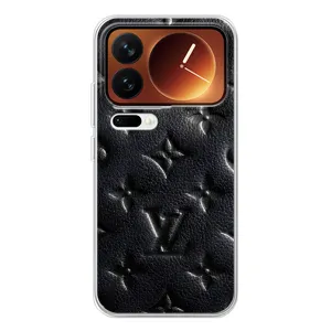 Текстурний Чохол Louis Vuitton для Xіаомі 17 Про (Чорний ЛВ)