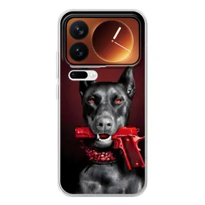 Чохол ДОБЕРМАН для Xiaomi 17 Pro (Доберман злий)