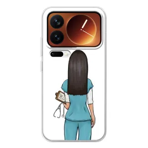 Силиконовый бампер (Работники) на Xiaomi 17 Pro (Доктор)