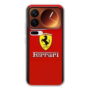 Силіконовий бампер з картинкою машини на Xiaomi 17 Pro (Ferrari Logo)