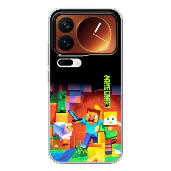 Чехол с рисунком «Герой Майнкрафт» для Xiaomi 17 Pro Чехол с рисунком «Герой Майнкрафт» для Xiaomi 17 Pro