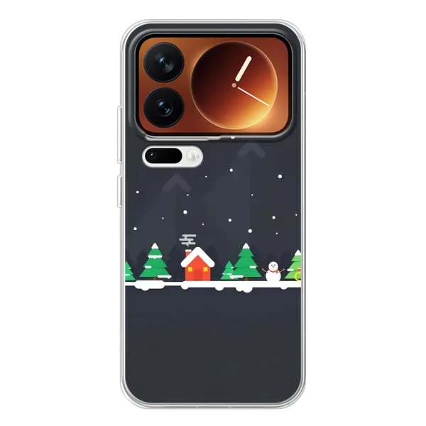 Чехол с рисунком «Город зимний» для Xiaomi 17 Pro Чехол с рисунком «Город зимний» для Xiaomi 17 Pro