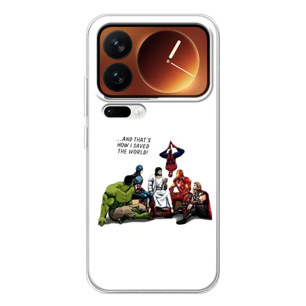 Чехол с рисунком «Иисус супергерой» для Xiaomi 17 Pro Чехол с рисунком «Иисус супергерой» для Xiaomi 17 Pro