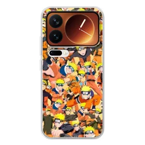 Чехлы с принтом Наруто на Xiaomi 17 Pro (Коллаж Наруто)