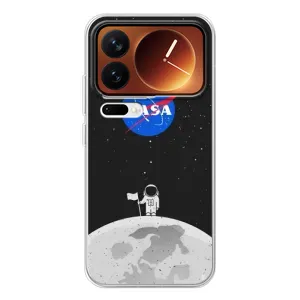 Силіконовый бампер з принтом "Наса" на Xiaomi 17 Pro (Космонавт NASA)