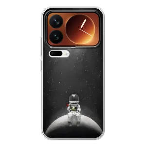 Силіконовый Чохол з принтом "Космонавти" на Xiaomi 17 Pro (Космонавт романтик)
