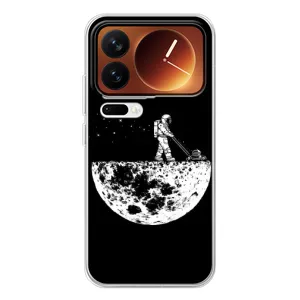 Силіконовый Чохол з принтом "Космонавти" на Xiaomi 17 Pro (Космонавт)