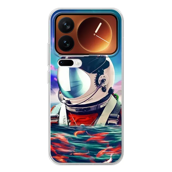 Чехол с рисунком «Космонавт в воде» для Xiaomi 17 Pro