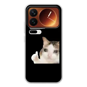 Бампер с принтом Мемы для Xiaomi 17 Pro (Кот в слезах)