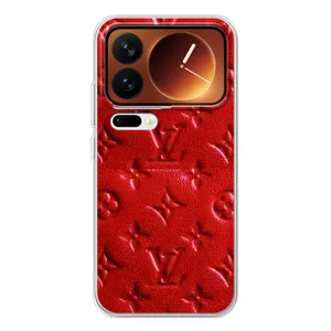 Текстурний Чохол Louis Vuitton для Xіаомі 17 Про (Червоний ЛВ)