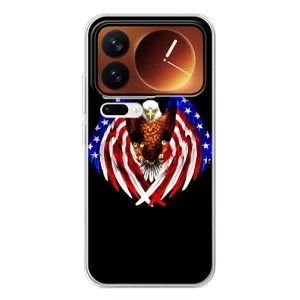 Чохол Прапор USA для Xiaomi 17 Pro (Крила США)