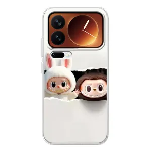 Чехол с принтом Лабубу для Xiaomi 17 Pro (Фигурки Labubu)