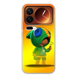 Чохол Бравл Старс для Xiaomi 17 Pro (LEON в кофті)