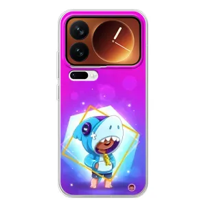 Чохол Бравл Старс для Xiaomi 17 Pro (Леон у костюмі Акули)
