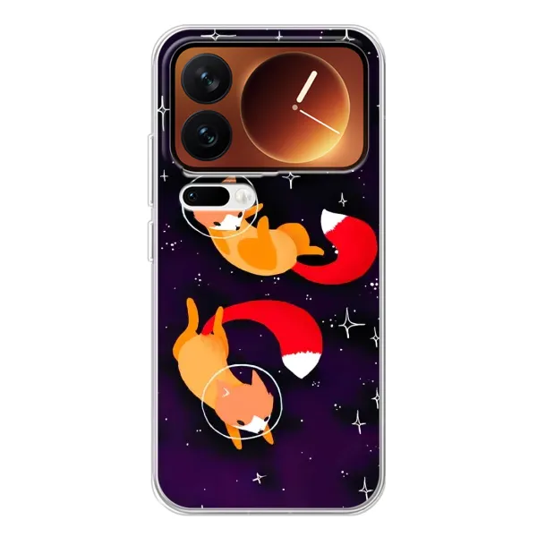Чехол с рисунком «Лисы» для Xiaomi 17 Pro Чехол с рисунком «Лисы» для Xiaomi 17 Pro