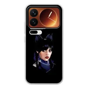 Чохол з картинкою Венсдей на Xiaomi 17 Pro (Мила Венсдей)