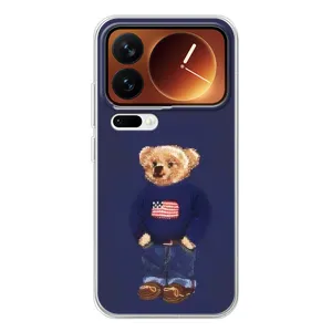 Чехлы Мишка Тедди для Ксиаоми семнадцать Про (Мишка USA)