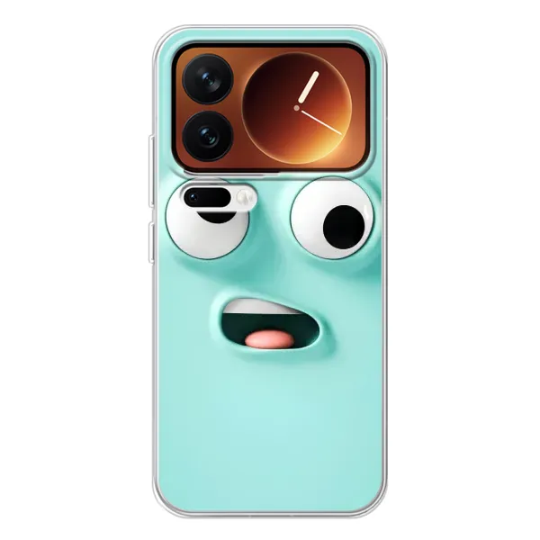 Чехол с рисунком «Забавное мятное лицо» для Xiaomi 17 Pro Чехол с рисунком «Забавное мятное лицо» для Xiaomi 17 Pro