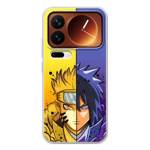 Купить Чехлы на телефон с принтом Anime для Xiaomi 17 Pro (Naruto Vs Sasuke)
