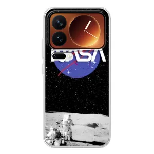 Силіконовый бампер з принтом "Наса" на Xiaomi 17 Pro (Nasa на місяці)