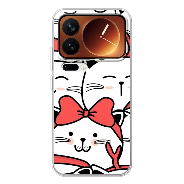 Чехол с рисунком «Новогодние котики» для Xiaomi 17 Pro Чехол с рисунком «Новогодние котики» для Xiaomi 17 Pro