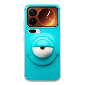 Силиконовые Чехлы (смешные стикеры) для Xiaomi 17 Pro (Одноглазик)