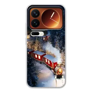 Силиконовый бампер на рождество для Xiaomi 17 Pro (Поезд)