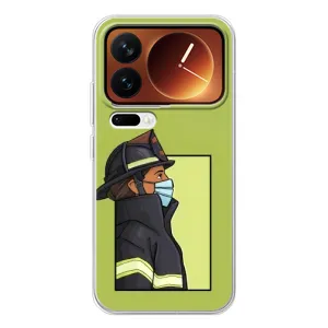 Силиконовый бампер (Работники) на Xiaomi 17 Pro