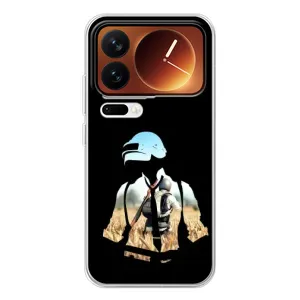 Силиконовый чехол с картинкой "Герой Pubg" на Xiaomi 17 Pro (Пубг мен)