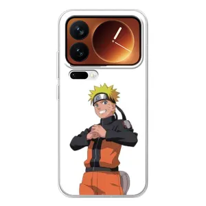 Чехлы с принтом Наруто на Xiaomi 17 Pro (Радосный Наруто)