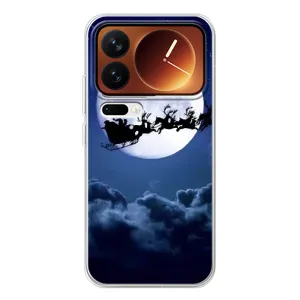 Чехол Санта Клаус для Xiaomi 17 Pro (Санта - луна)