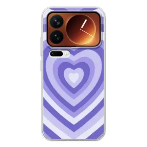 Чехлы с тематикой "Маленькие Сердечки" на Xiaomi 17 Pro (Сердце фиолет)
