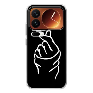 Чехлы (Знак сердечка) на Xiaomi 17 Pro (Сердце на черном)