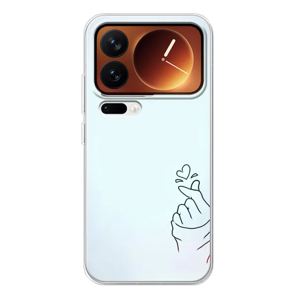 Чехол с рисунком «Сердце на голубом» для Xiaomi 17 Pro