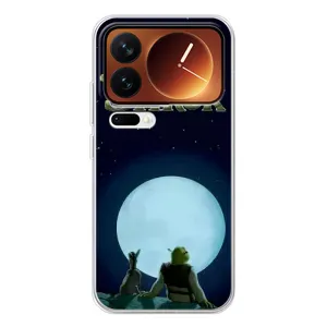 Друкований чохол з принтом Шрек для Xiaomi 17 Pro (Шрек на місяці)